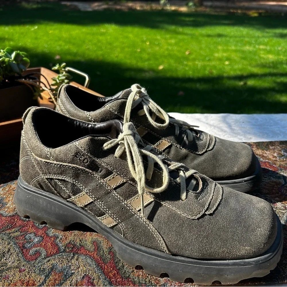 Men's BED | STU Suede Square Toe Lace Up Oxfords Shoes - NWOB | Size 44